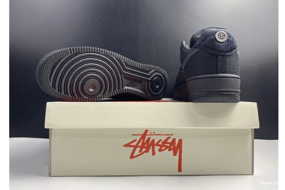 1 Low Black Air Force Stussy Nike CZ9084-001 0204